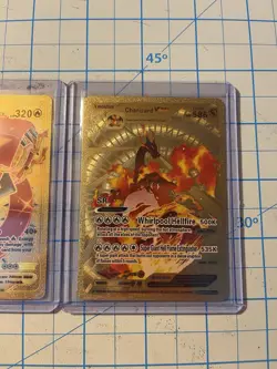 Pokemon Textured Gold Foil Fan Art Pokemon (lot Of 3) - Image 4