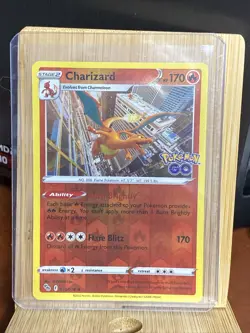 Pokemon TCG Charizard Pokemon GO 010/078 Reverse Holo Rare Near Mint - Image 1