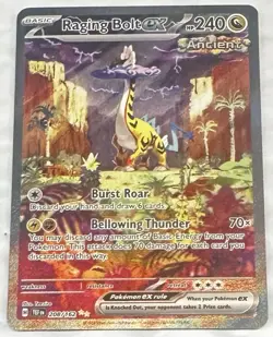 Pokemon TCG Raging Bolt EX 208/162 NM/Mint - Image 1