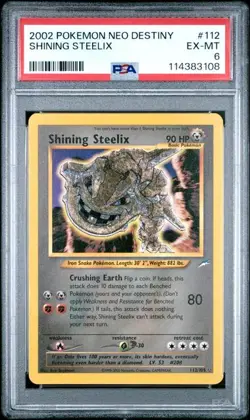SHINING STEELIX Neo Destiny Holo Rare #112 PSA 6 Vintage Pokemon - Image 1