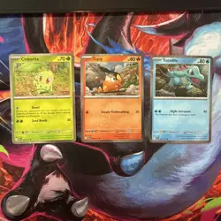 Pokemon Ascended Heroes First Partners ALL 3 STARTER COSMO HOLO PROMO - Image 1
