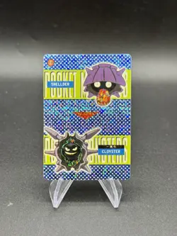 Shellder Cloyster Holo Pokemon Vintage Pocket Monster Vending Prism Sticker 596 - Image 1
