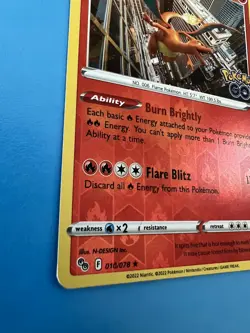 Charizard Reverse Holo 010/078 Pokemon GO - Image 5