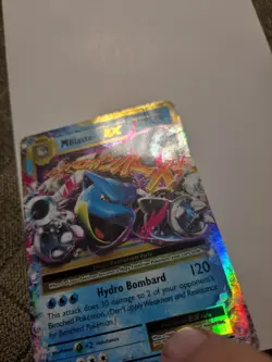 Pokemon M Blastoise EX 22/108 Evolutions Ultra Rare Holo Mega 220HP English Card - Image 3