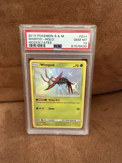 Pokemon Wimpod Holo Rare SV4/SV94 Hidden Fates PSA 10 - Image 1