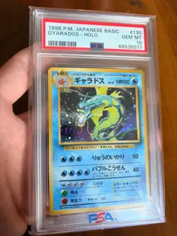 1996 Pokemon Japanese Basic - Gyarados-Holo #130 - PSA10 Gem Mint! - Image 2