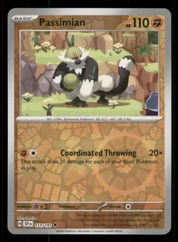 Passimian SV08: Surging Sparks #111/191 Uncommon Reverse Holo Pokemon LP - Image 1