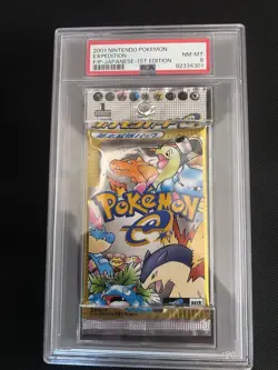 PSA 8 Pokemon Expedition 1st Edition Japanese Booster Pack - Image 1
