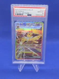 JP Pokemon Terastal Festival Jolteon ex 209/187 Special Art Rare SAR PSA 10 - Image 1