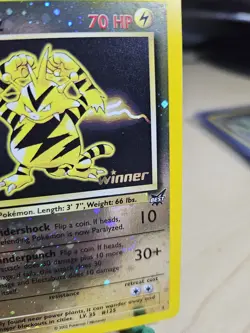Double SWIRL Electabuzz Winner 001/009 Reverse Holo Pokemon - Image 2