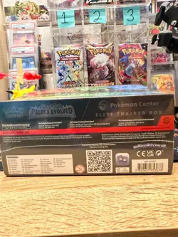 2023 Pokemon Paldea Evolved Pokemon Center Sealed ETB Elite Trainer Box - Image 3