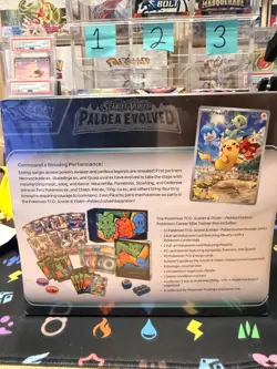 2023 Pokemon Paldea Evolved Pokemon Center Sealed ETB Elite Trainer Box - Image 5