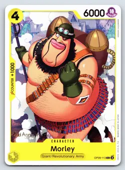One Piece - OP09-113 - Morley - 2nd Anniversary Tournament Promo - US Seller - Image 1