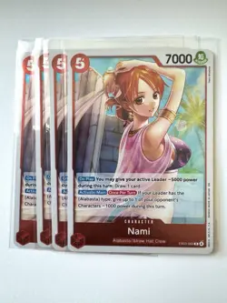 Nami EB03-006 x4 PLAYSET Extra Booster: One Piece Heroines Edition Foil - Image 1