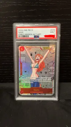2024 ONE PIECE - NAMI - PRB01-016 MANGA ALT ART - MINT PSA9 - ENGLISH - Image 1
