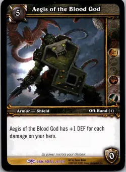 World of Warcraft TCG Dark Portal 247/319 Aegis of the Blood God - Image 1