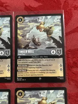 4x Disney Lorcana Fabled - Tinker Bell - Giant Fairy - Super Rare 188/204 x4 - Image 2