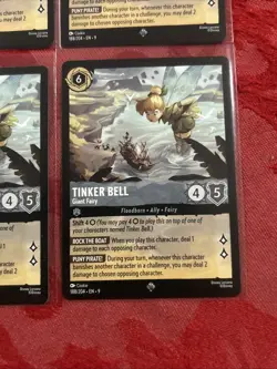 4x Disney Lorcana Fabled - Tinker Bell - Giant Fairy - Super Rare 188/204 x4 - Image 5