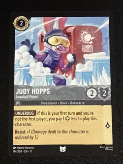 Disney Lorcana Winterspell Judy Hopps - Snowball Patrol 194/204 NM - Image 1