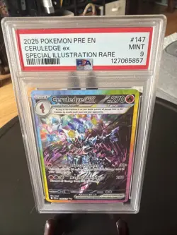 PSA 9 Ceruledge ex 050/091 Prismatic Evolutions Holo Pokemon Card MINT 2025 - Image 1