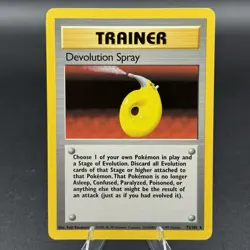 Pokemon TCG Devolution Spray Trainer Base Set 72/102 Regular Card, NM - Image 1