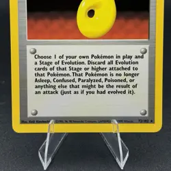 Pokemon TCG Devolution Spray Trainer Base Set 72/102 Regular Card, NM - Image 3