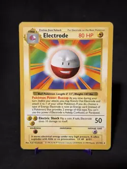 Pokemon TCG Electrode Base Set, Shadowless Rare Card 21/102 - Image 1