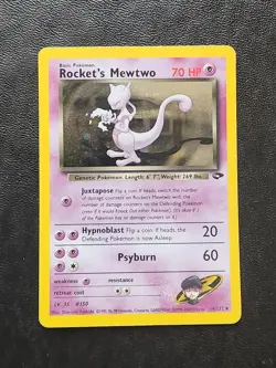 Rocket's Mewtwo - 14/132 - Pokemon Gym Challenge Unlimited Holo Rare Card - Image 1