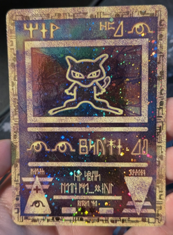 Pokemon TCG Ancient Mew Promo Holo Rare Vintage Card Damaged - Image 1