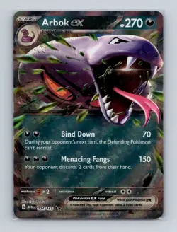 Arbok ex 024 2023 Pokemon Scarlet & Violet MEW 151 Double Rare Card NM+ (a) - Image 1
