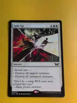 Split Up. Duskmourne. Rare Sorcery Magic the Gathering Card. - Image 1