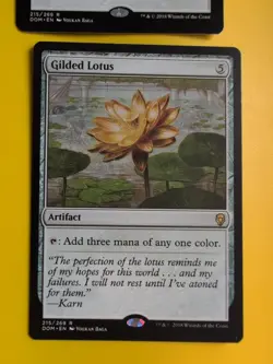 Gilded Lotus x2 Rare Dominaria Artifact Magic the Gathering 2 Card. - Image 2
