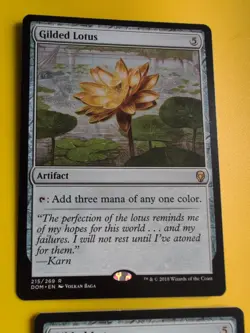 Gilded Lotus x2 Rare Dominaria Artifact Magic the Gathering 2 Card. - Image 4
