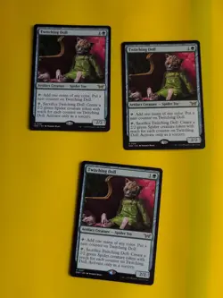 Twitching Doll x3 Duskmourne. Spider Toy Magic the Gathering 3 Card. - Image 1