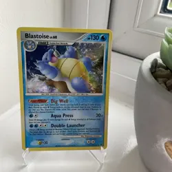 Pokemon TCG Blastoise Holo Rare Card Platinum 2/127 Blastoise Rare - Image 1