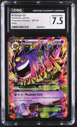 CGC 7.5 M Gengar EX 2014 Phantom Forces 35/119 Holo Pokemon Card - Image 1