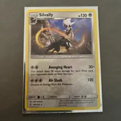 Pokemon 2019 SM Unified Minds Silvally Cosmo Holo Rare Card 184/236 NM Condition - Image 1