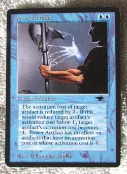 RARE Magic The Gathering -1994 Power Artifact (Antiquities) Rarity:U3 Fine Used. - Image 1