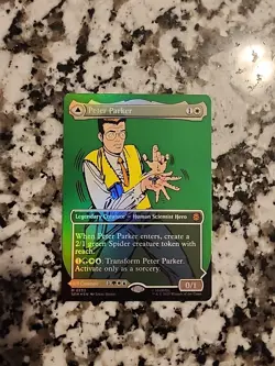 Peter Parker M 0232 (Borderless) MTG Magic: Marvel Spider-Man Foil Amazing - Image 1