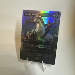 NM Rainbow Foil Deadly Rollick, MTG, Deadpool Secret Lair, Borderless - Image 1