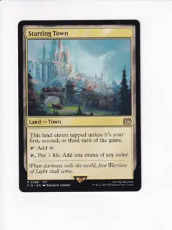 MAGIC THE GATHERING MTG FINAL FANTASY STARTING TOWN (X) - Image 1