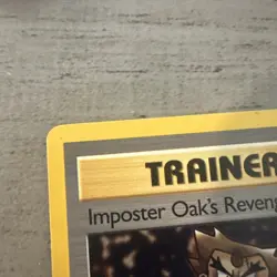 1999 Pokemon Trainer Imposter Oak's Revenge Team Rocket 1st Edition 76/82 VLP - Image 3