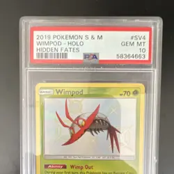 Wimpod SV4/SV94 Hidden Fates Shiny Vault Holo Rare PSA 10 Pokemon TCG 2019 - Image 5