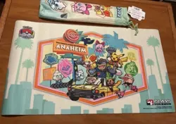 Pokemon World Championship Anaheim 2025 Pikachu Playmat & Bag-Socal - Image 1