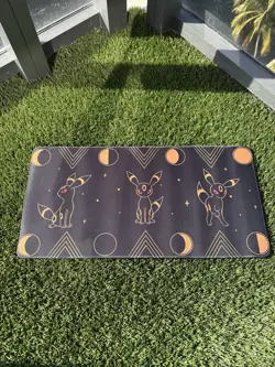 Pokemon Umbreon CCG Playmat TCG Gaming Desktop Mousepad Mat Pokemon 24in - Image 1