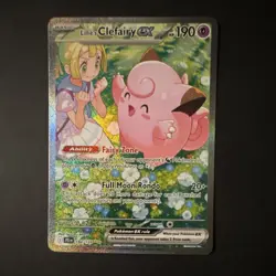 Pokemon Lillie's Clefairy EX Full Art Holo 184/159 JTG Special Illustration Rare - Image 1