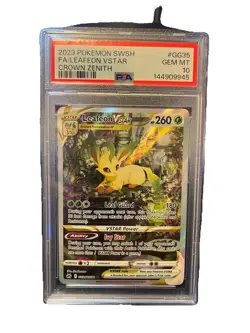 Pokemon Leafeon VSTAR Crown Zenith Galarian Gallery Ultra Rare GG35/GG70 PSA 10 - Image 1