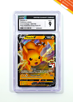 Pokemon CGC 9 Pikachu V #043 Play Promo Prize Pack #1 2022 English - Image 1