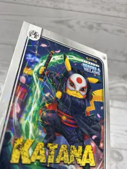 Pikachu as Katana #168 Lazer Holo DC Heroes & Villains (Non-Pokemon Fan Art) - Image 3