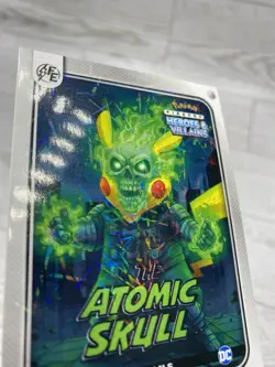 Pikachu as Atomic Skull #106 Lazer Holo Heroes & Villains (Non-Pokemon Fan Art) - Image 5